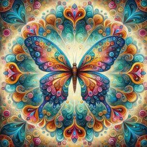 2) Kits Beautiful Butterfly & Sunflowers & Village Diamond Painting Kits